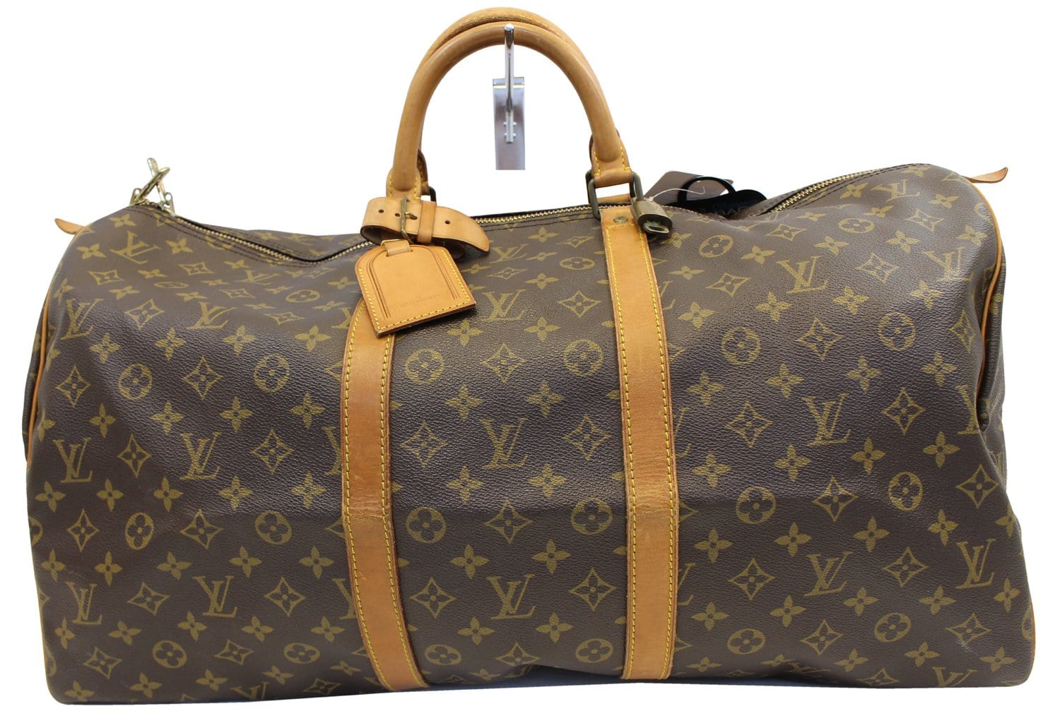 LOUIS VUITTON Monogram Camouflage KeepallBandouliere55 Boston