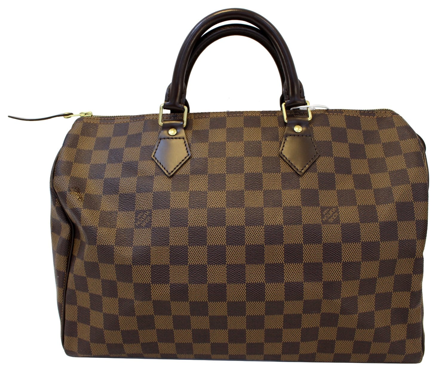 Louis Vuitton #43214 Damier Ebene Speedy 35 Handbag