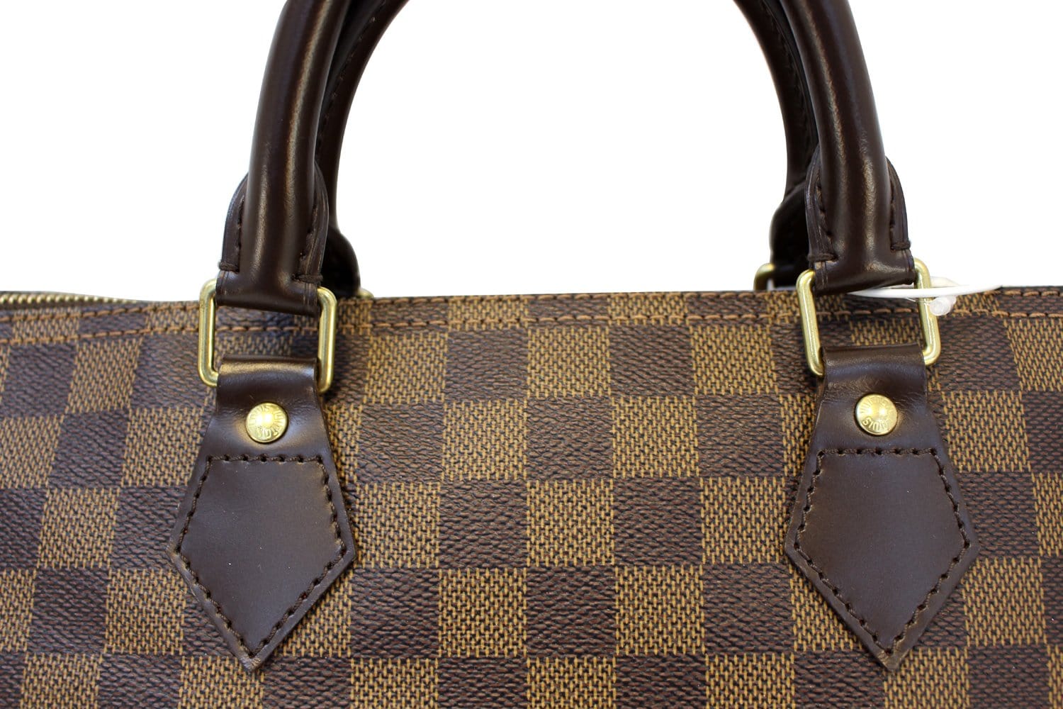 Authentic LOUIS VUITTON Damier Ebene Speedy 35 Handbag E3314