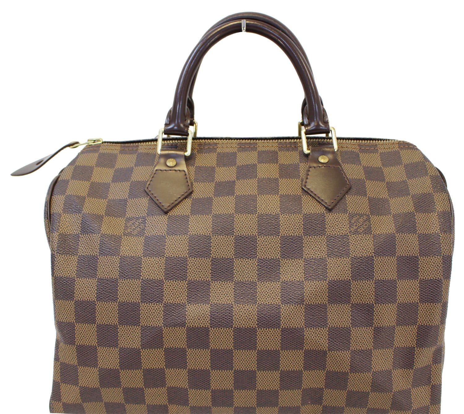 Authentic LOUIS VUITTON Damier Ebene Speedy 30 Satchel Bag TT1514