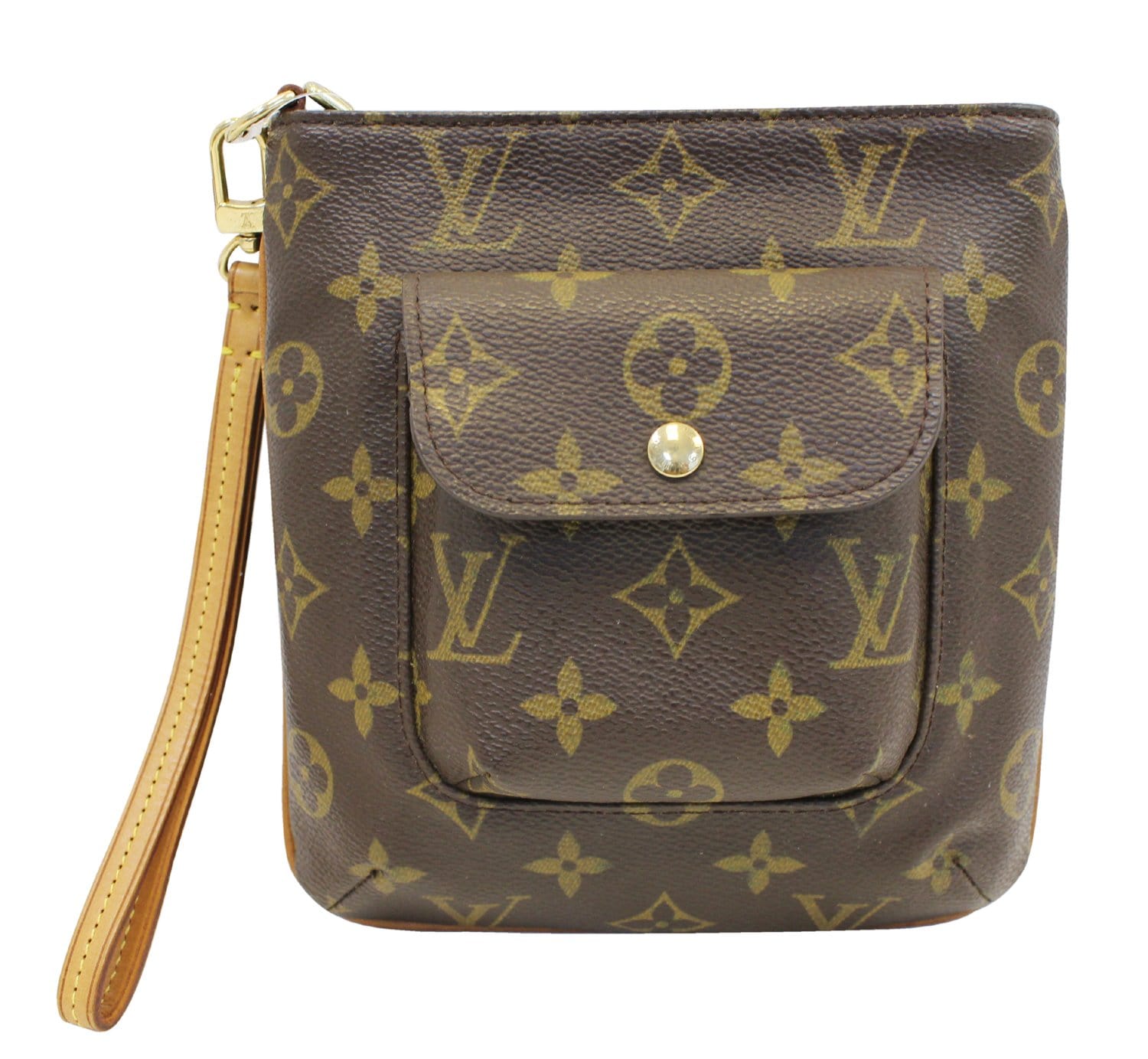 louis vuitton monogram partition wristlet