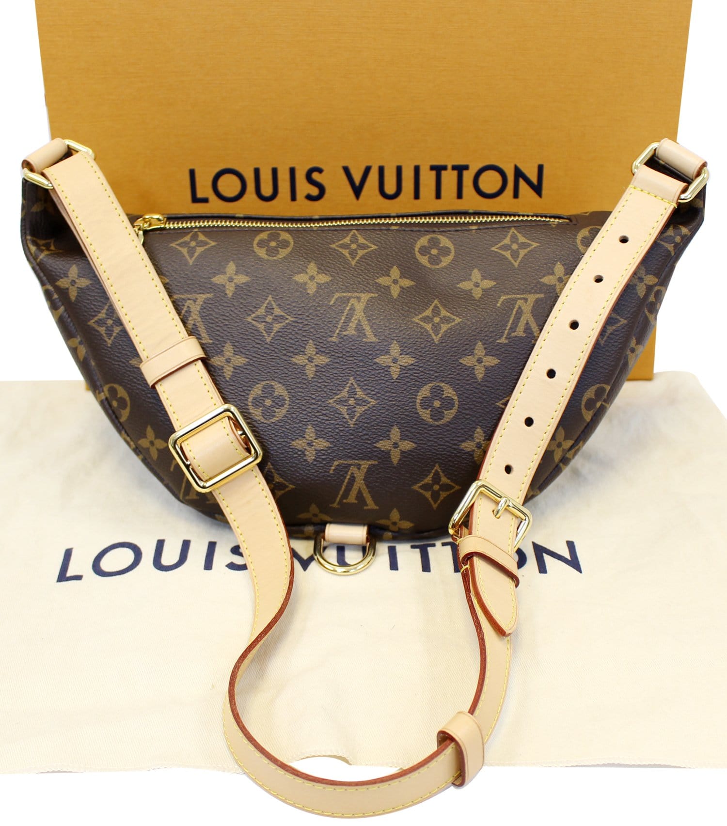 LOUIS VUITTON Monogram Canvas Bumbag MM MNG Crossbody Bag