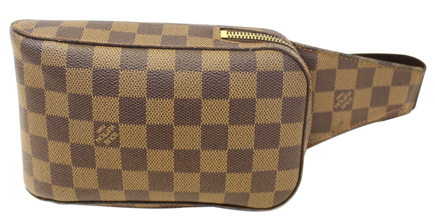 LOUIS VUITTON Damier Ebene Geronimos Brown Hip Bag