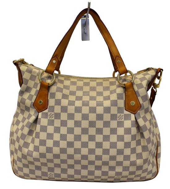 Louis Vuitton Damier Azur Canvas Evora MM Bag at 1stDibs