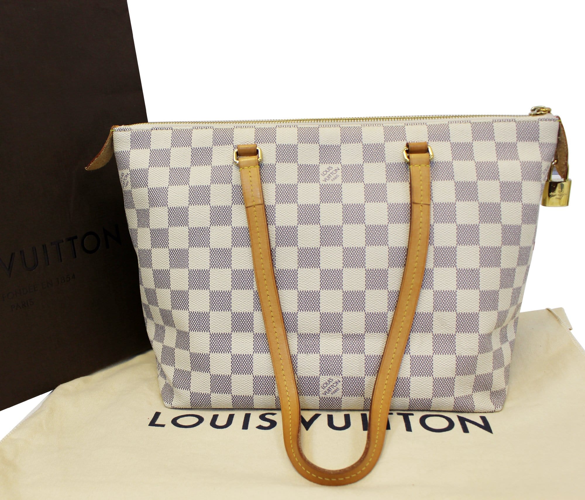 LOUIS VUITTON Iena PM Damier Azur Shoulder Bag