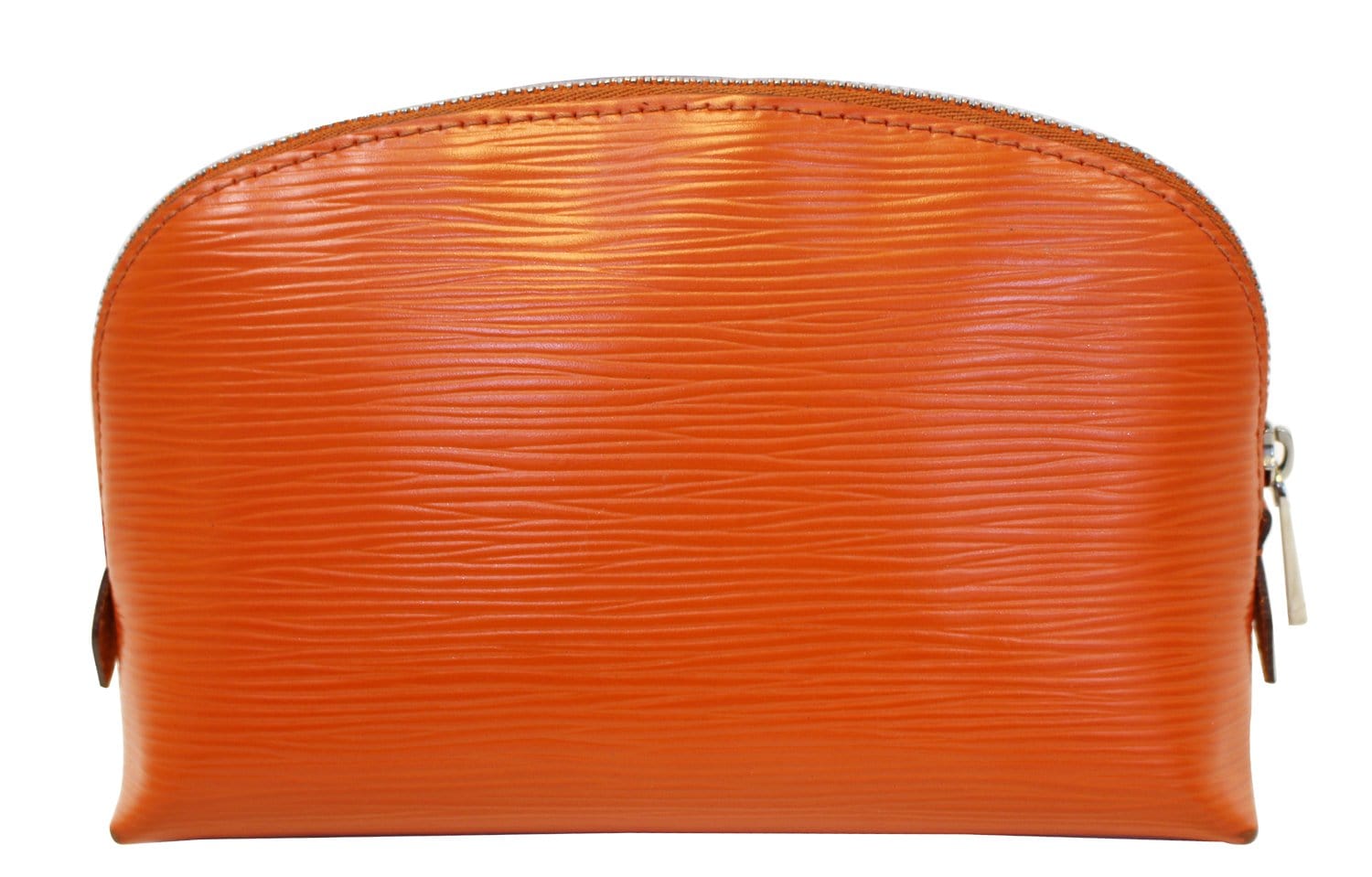 Louis Vuitton Cosmetic Pouch Orange Patent Leather Clutch Bag (Pre-Owned)