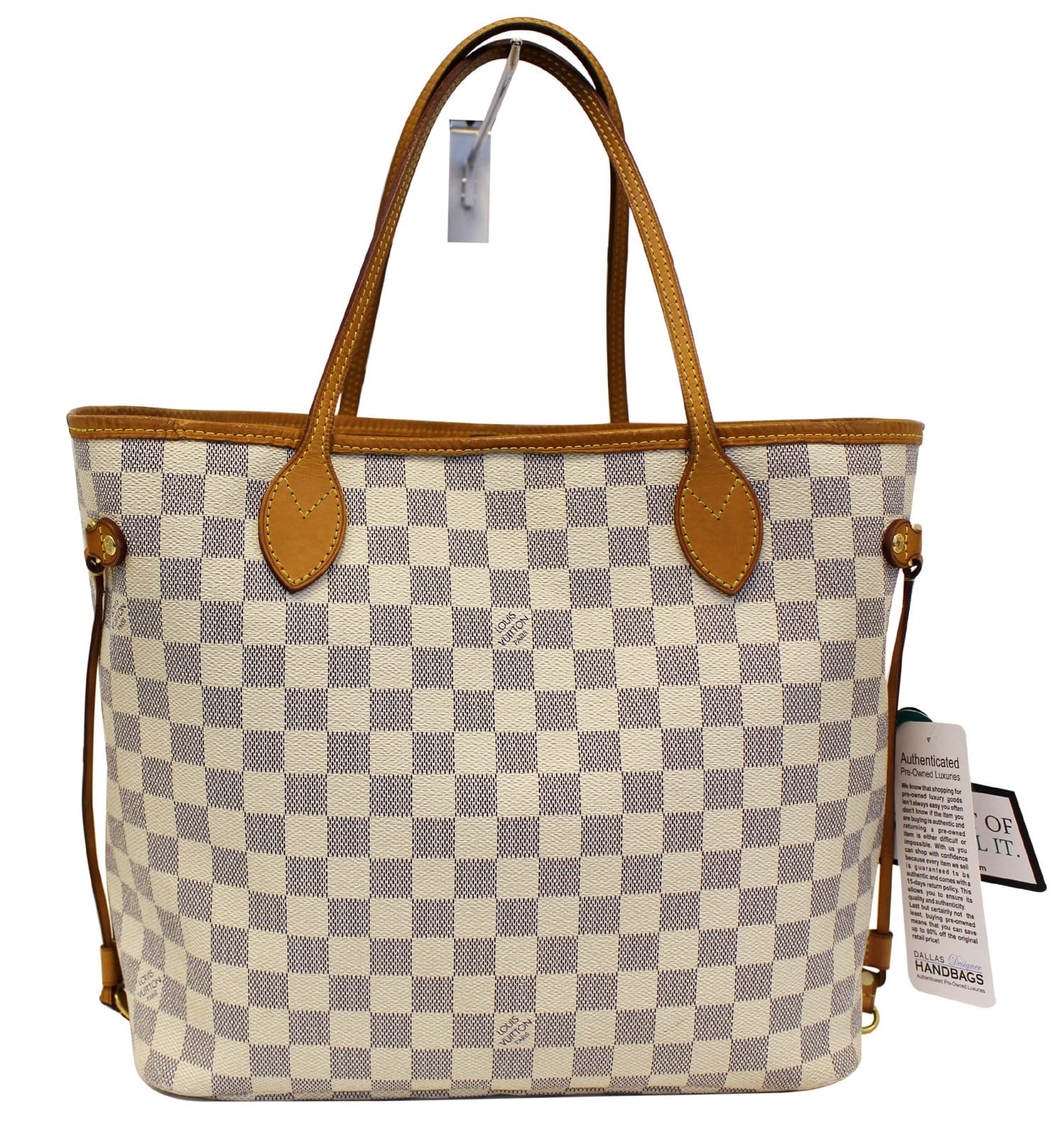 Louis Vuitton Neverfull Damier Azur Tote Bag