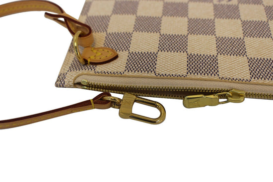 Louis Vuitton Neverfull Damier Azur Pochette Clutch –