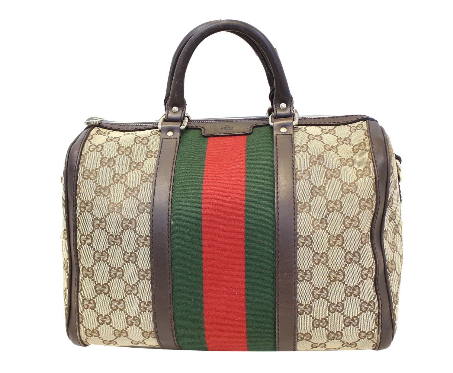 Vintage GUCCI GG Monogram Speedy Purse Handbag Designer Tote Keepall Fashion