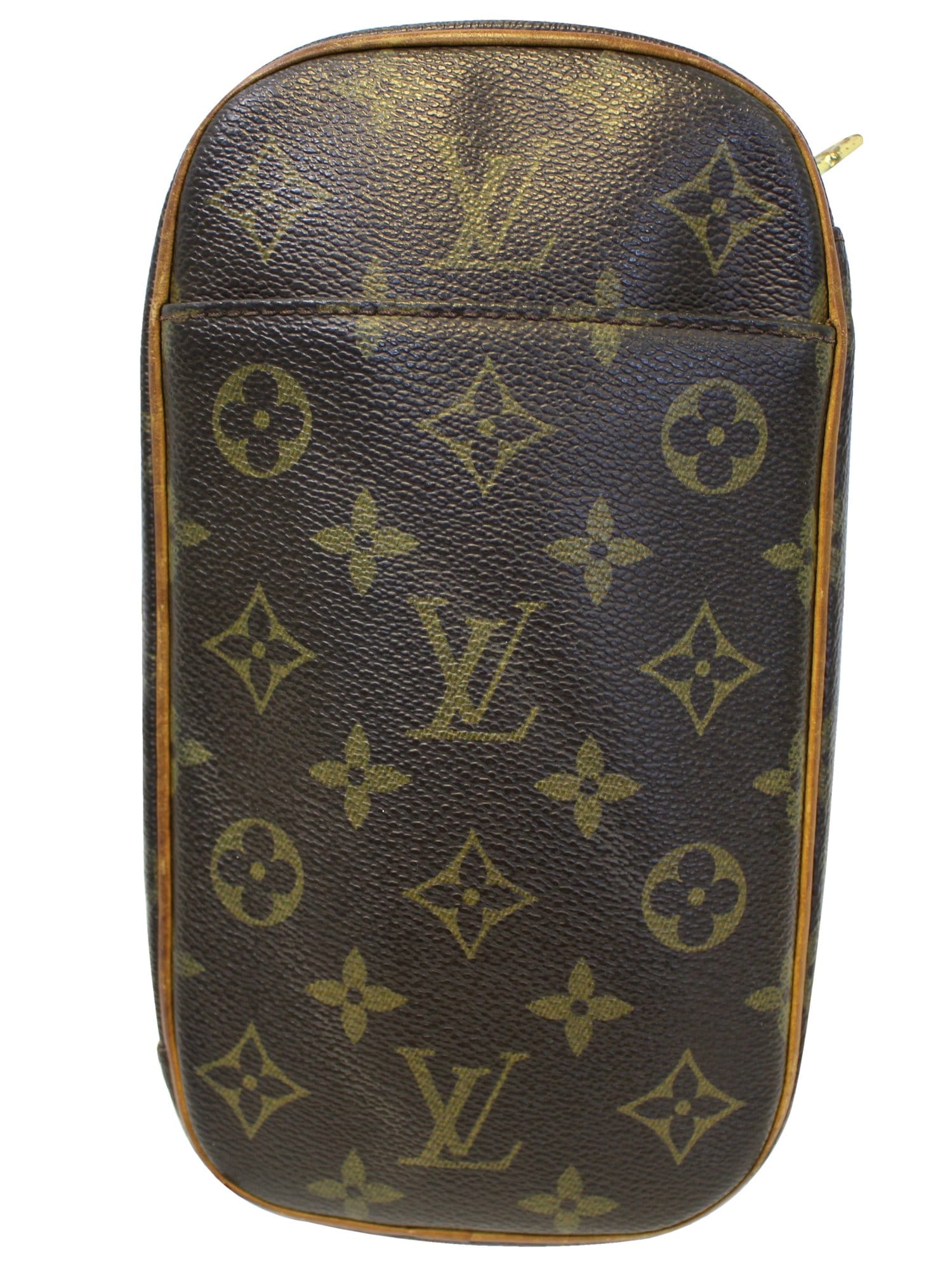 Louis+Vuitton+Pochette+Gange+Brown+Canvas+Damier for sale online