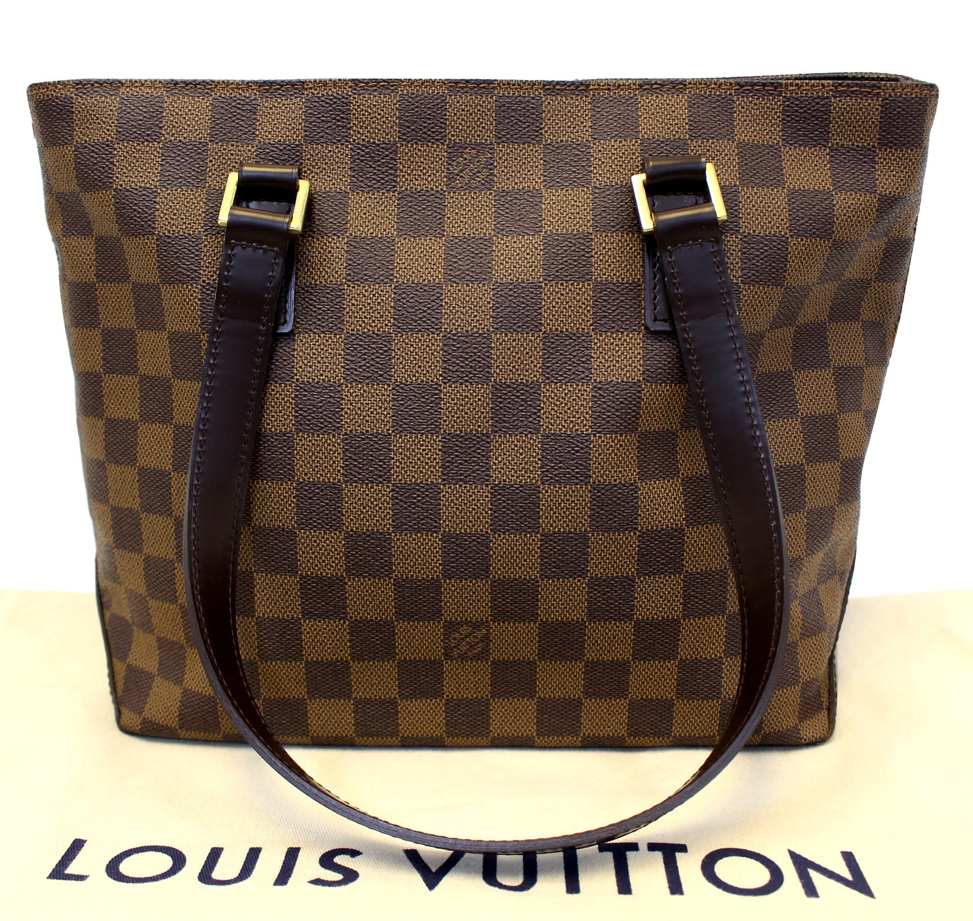 LOUIS VUITTON Cabas Piano Damier Ebene Shoulder Bag