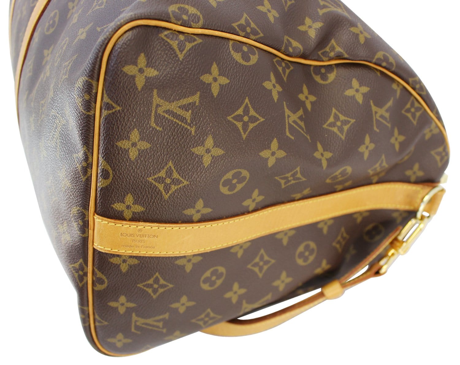 Authentic LOUIS VUITTON Monogram Keepall Bandouliere 55 Boston Bag TT1