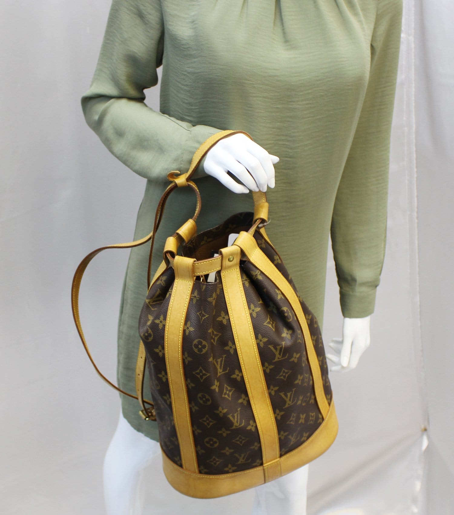 LOUIS VUITTON Monogram Randonnee PM Backpack Shoulder Bag