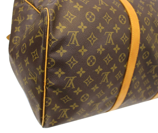 Shop for Louis Vuitton Monogram Canvas Leather Sac Souple 55 cm Duffle Bag  - Shipped from USA