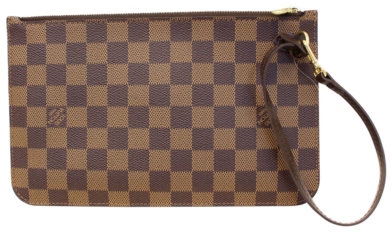 LOUIS VUITTON Damier Ebene Pochette Wristlet Pouch Neverfull MM