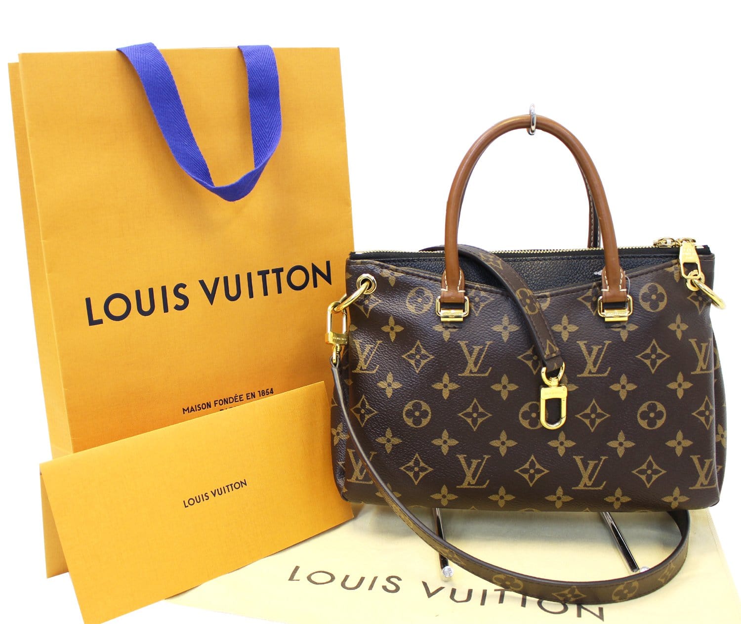 M41241 Louis Vuitton 2014 Monogram Canvas Pallas BB Handbag-Red