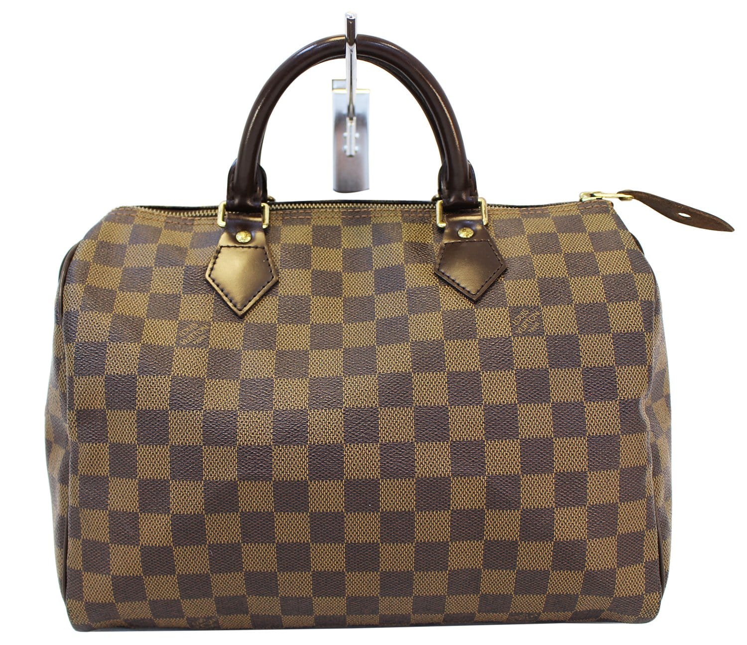 Authentic LOUIS VUITTON Damier Ebene Speedy 30 Handbag E3338