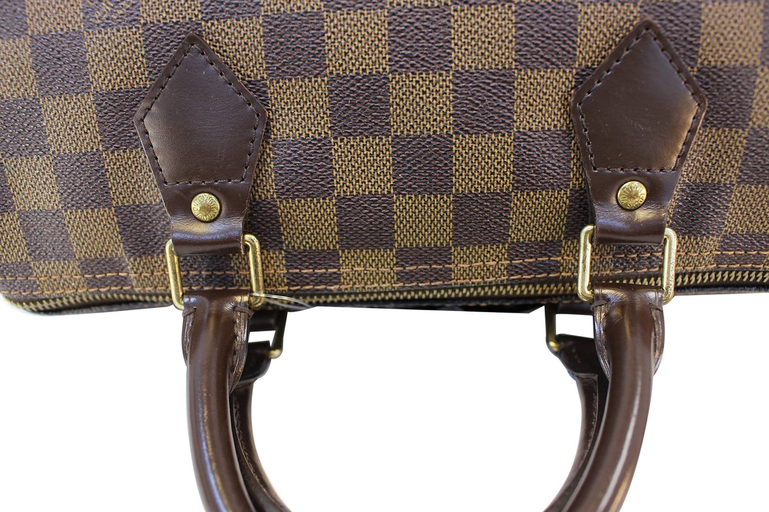 Authentic LOUIS VUITTON Damier Ebene Speedy 30 Handbag E3338