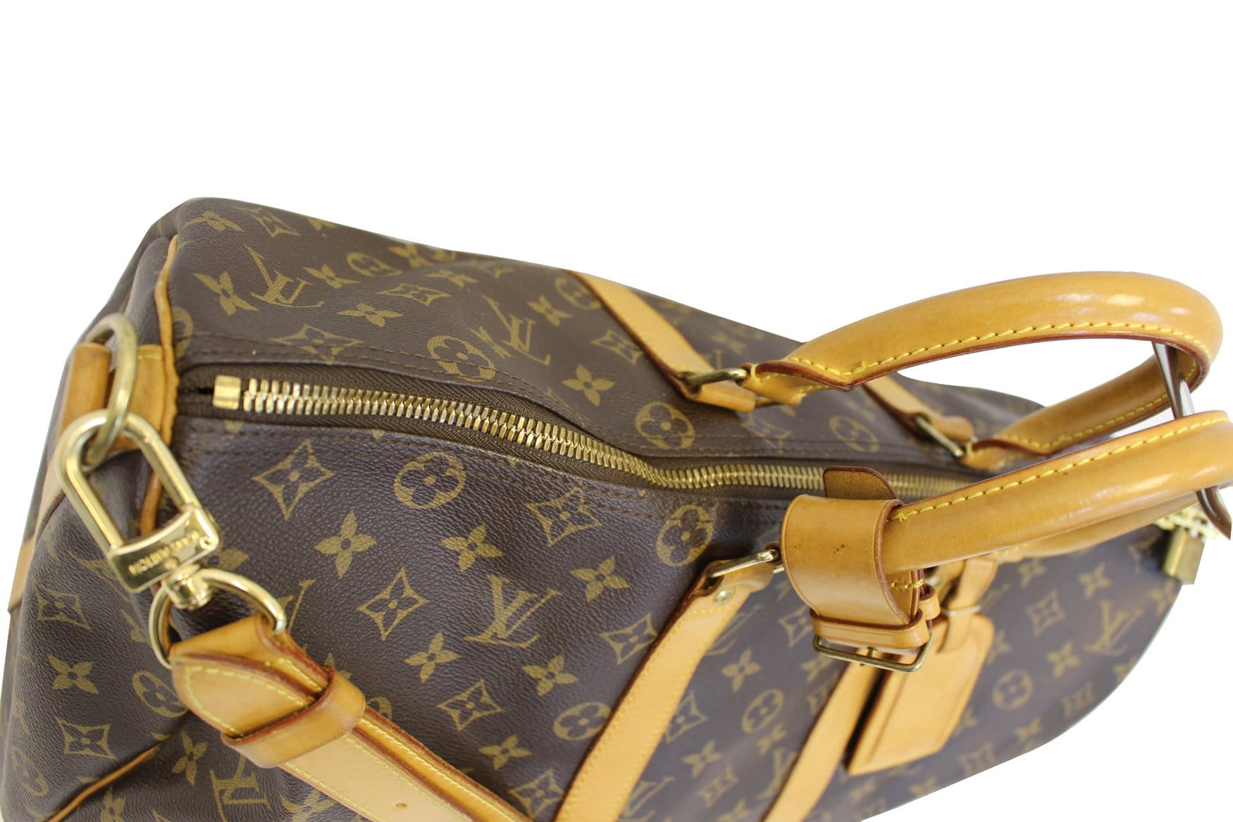 Authentic LOUIS VUITTON Keepall 45 Bandouliere Monogram Duffle Travel