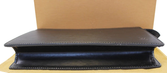 Louis Vuitton Black Epi Pochette Homme Leather ref.551720 - Joli