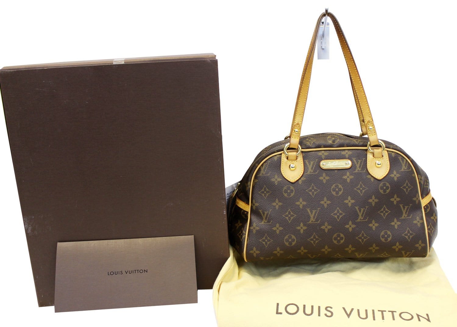 LOUIS VUITTON MONTORGUEIL PM Monogram Canvas Shoulder Hand Bag Added S –  Debsluxurycloset