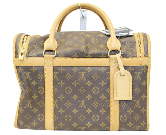 LOUIS VUITTON Monogram Canvas Sac Chien Dog Carrier Bag