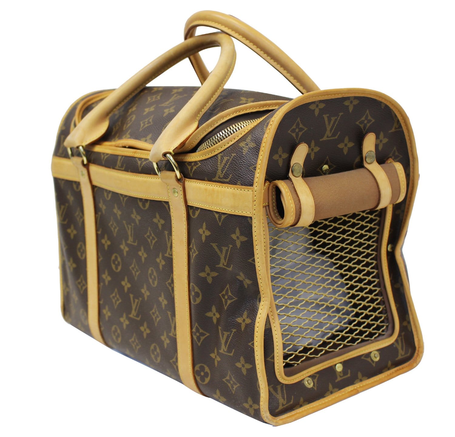 LOUIS VUITTON Monogram Canvas Sac Chien Dog Carrier Bag