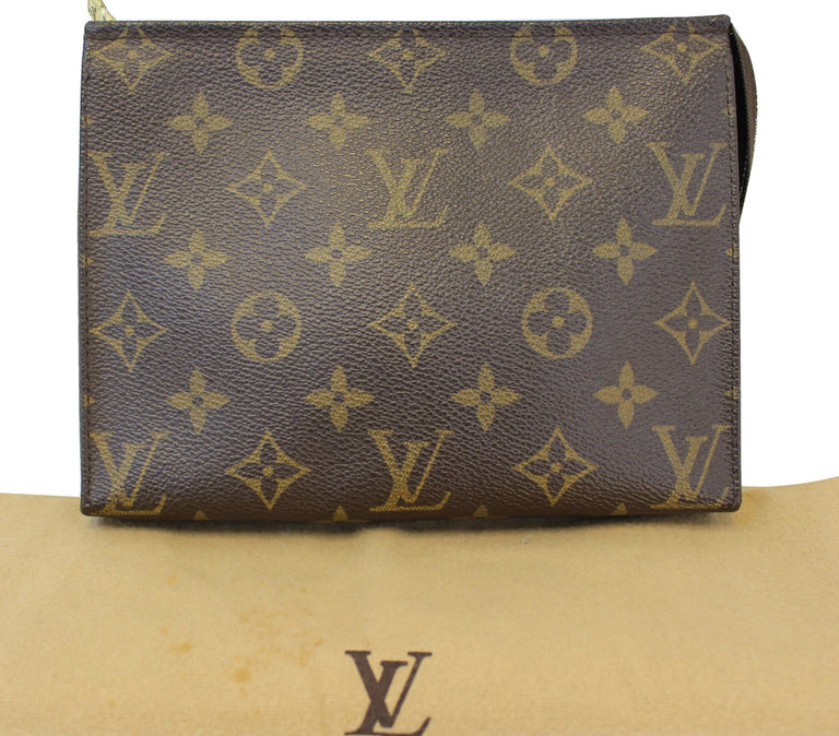 LOUIS VUITTON Monogram Poche Toilette 19 Cosmetics Pouch