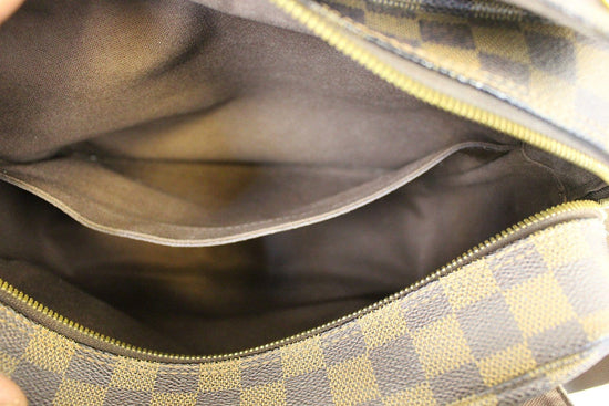 Louis Vuitton Damier Ebene Canvas Naviglio Shoulder Messenger Bag Briefcase  For Sale at 1stDibs