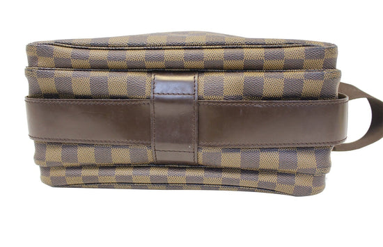 Louis Vuitton Damier Ebene Canvas Naviglio Shoulder Messenger Bag Briefcase  For Sale at 1stDibs