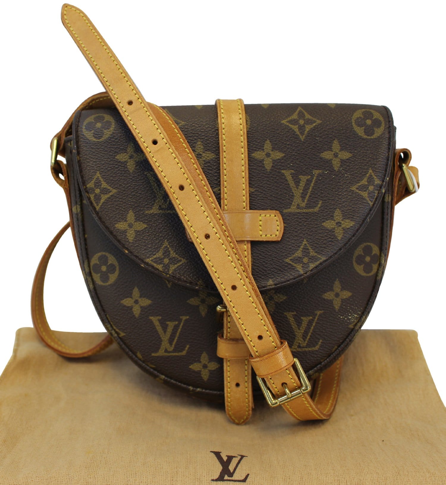 Shop for Louis Vuitton Monogram Canvas Leather Chantilly PM