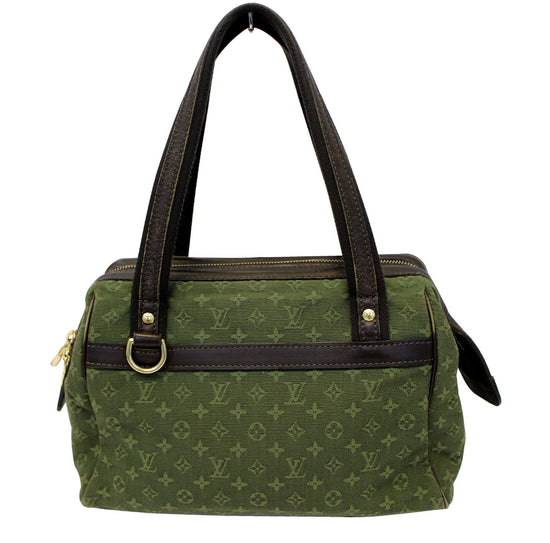 Louis Vuitton Khaki Green Monogram Mini Lin Josephine PM Speedy Bag wit  Strap For Sale at 1stDibs