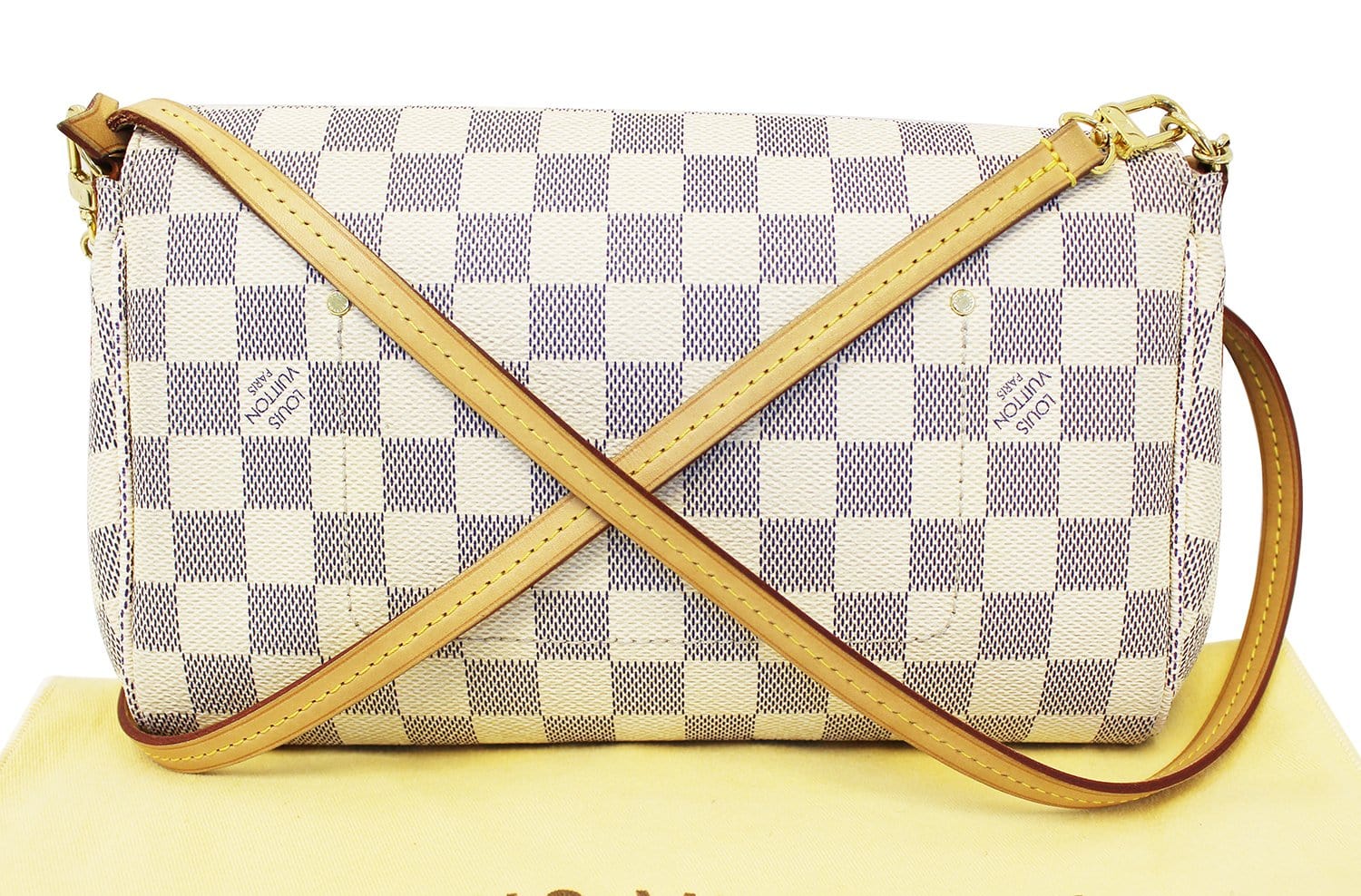 LOUIS VUITTON Damier Azur Favorite MM Crossbody Bag