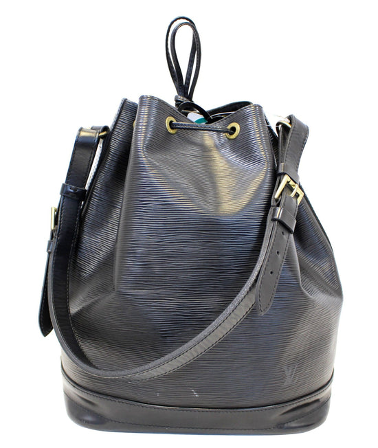 Louis Vuitton Black Epi Leather Minuit Shoulder Bag.  Luxury, Lot  #75019