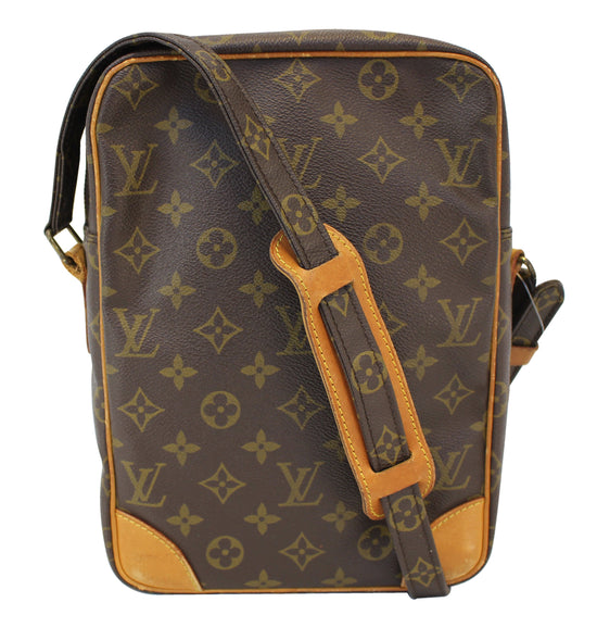 Louis Vuitton Danube 15 Monogram Canvas Crossbody Bag in Brown