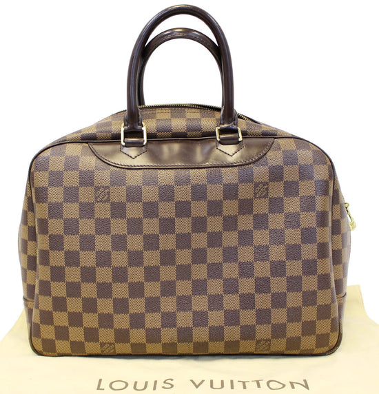 Brown Louis Vuitton Damier Ebene Deauville Handbag