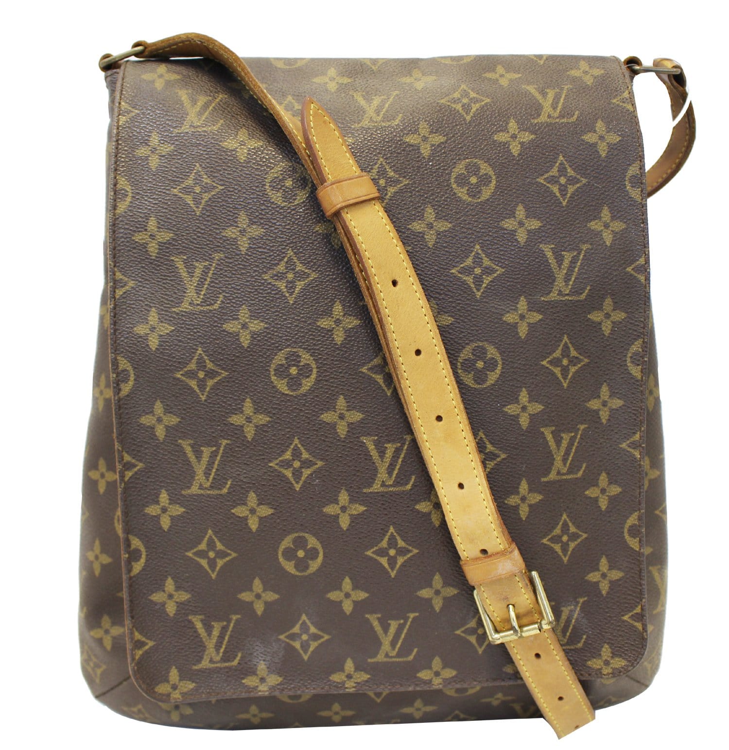 Used Brown Louis Vuitton Authentic Musette Salsa GM Monogram