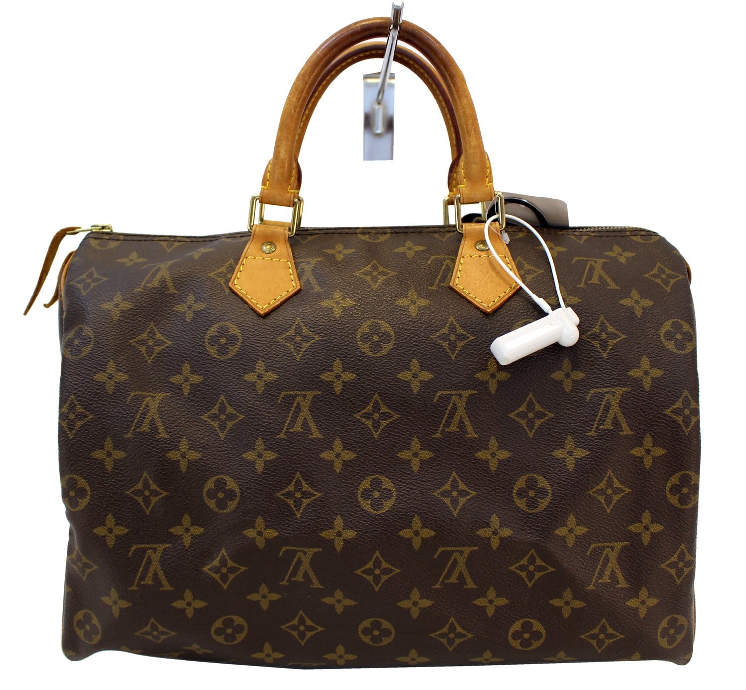 Authentic LOUIS VUITTON Monogram Speedy 35 Handbag E3318