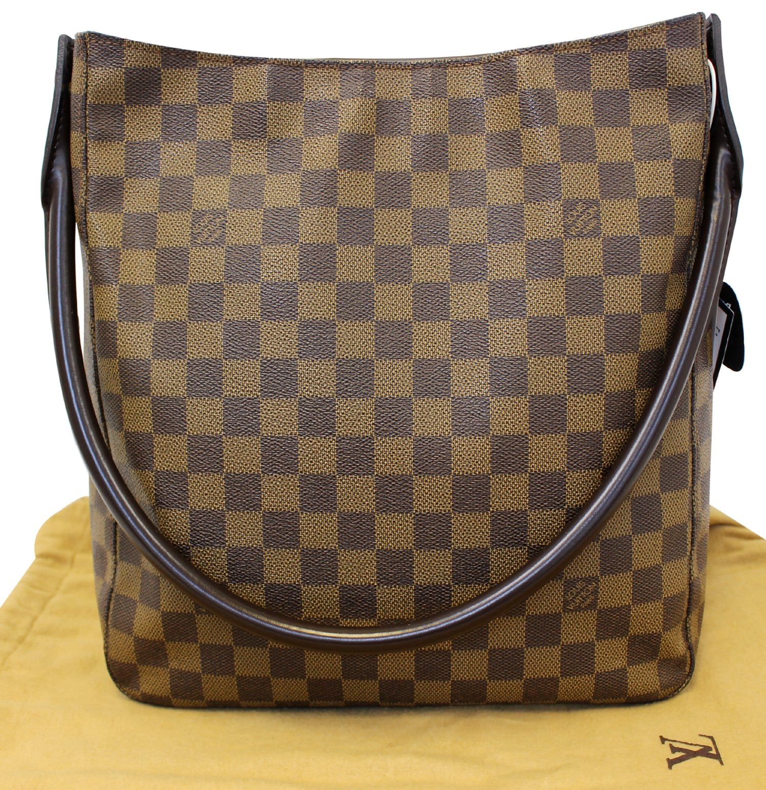 LOUIS VUITTON Damier Ebene Looping GM Shoulder Bag