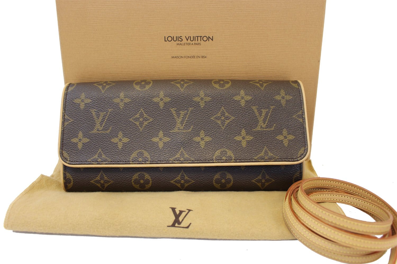 LOUIS VUITTON MALLETIER A Paris Maison Fondee En 1854 Brown Paper