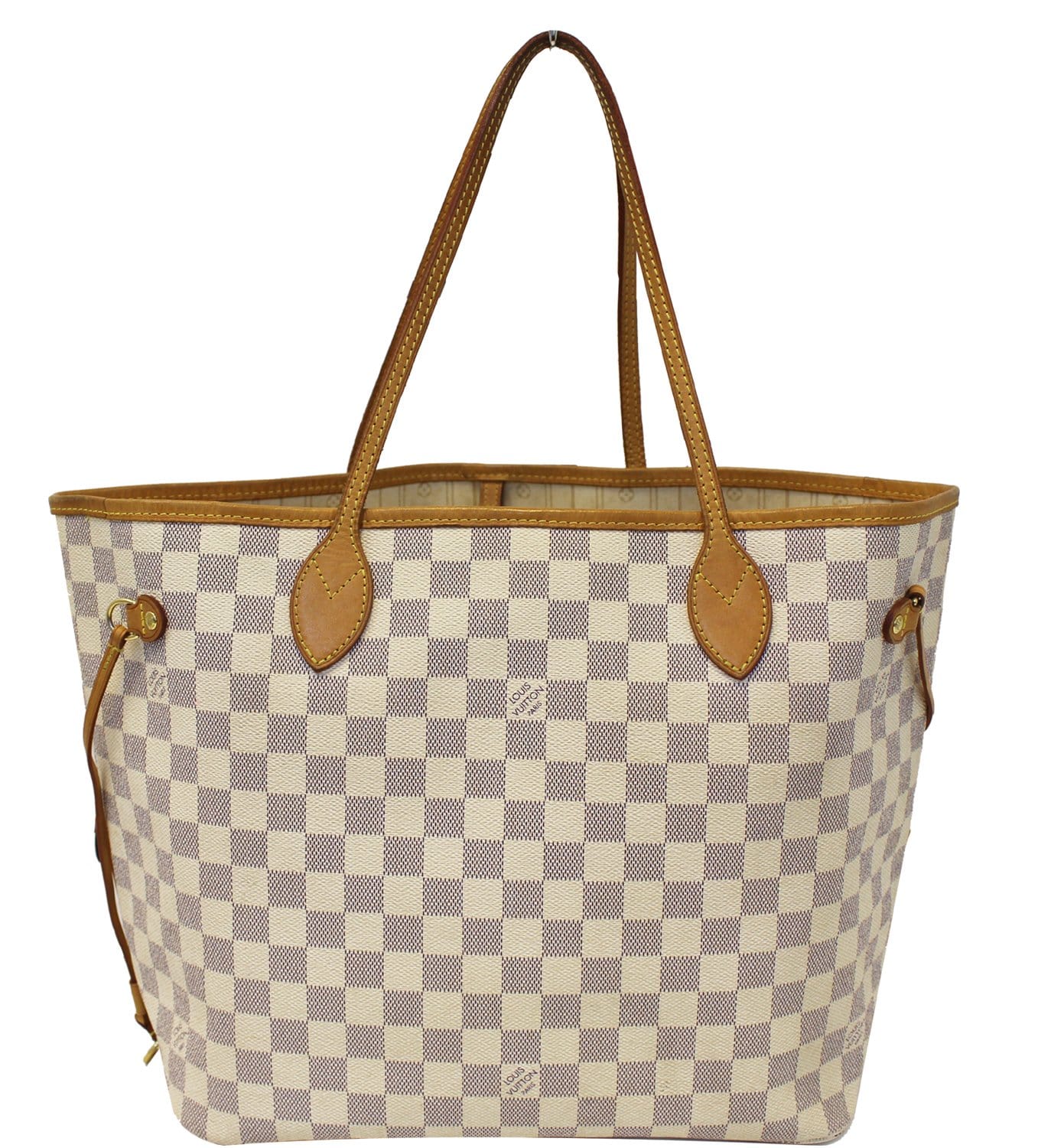 LOUIS VUITTON Damier Azur Neverfull MM Tote Bag