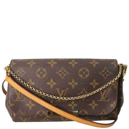 Louis+Vuitton+Favorite+Shoulder+Bag+PM+Brown+Canvas+Coated+Monogram for  sale online