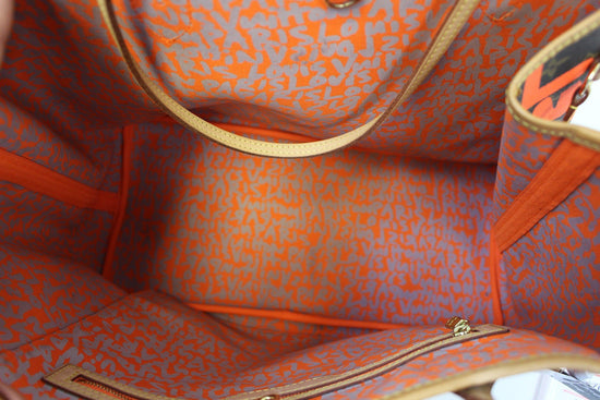 LOUIS VUITTON Limited Edition Orange Stephen Sprouse Graffiti Neverful