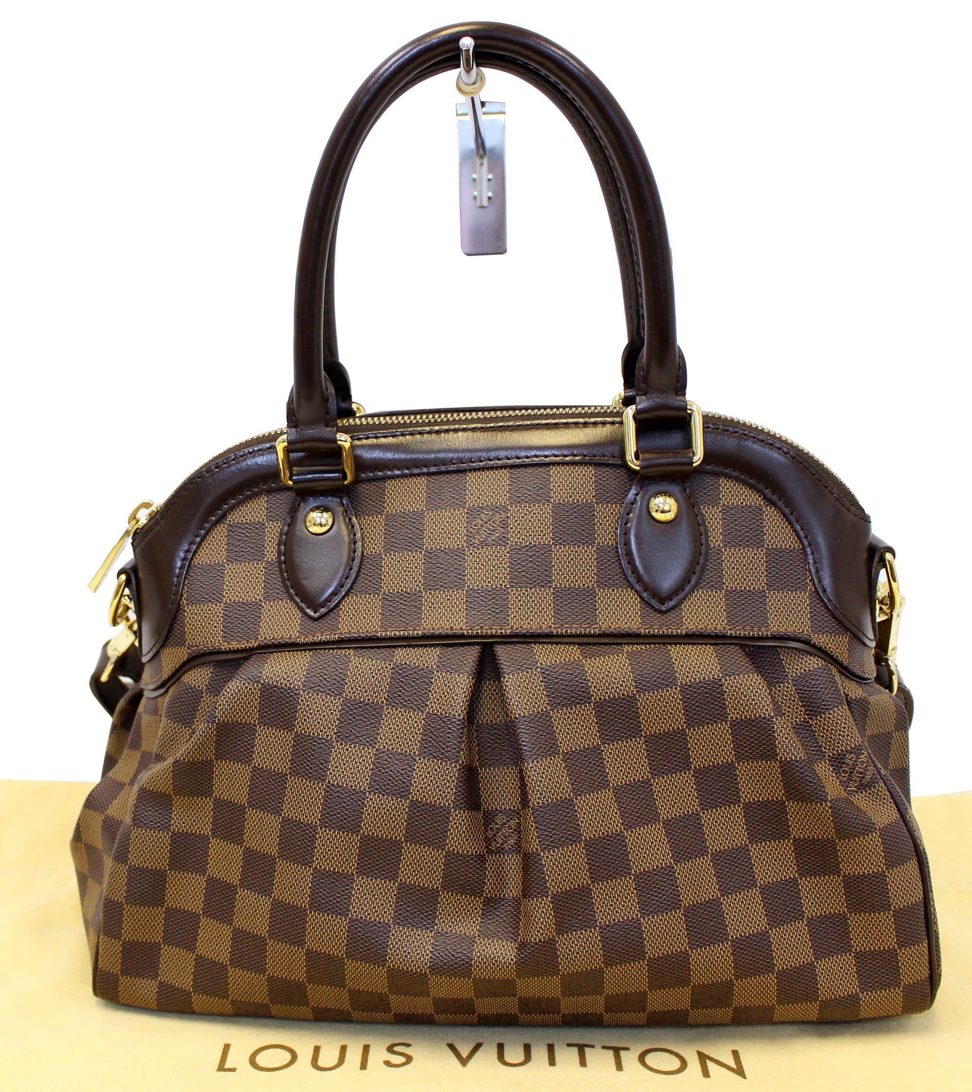 LOUIS VUITTON Trevi PM Damier Ebene Brown Shoulder Bag