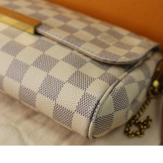 Louis Vuitton Damier Azur Favorite MM Shoulder Bag (SHF-22009) – LuxeDH