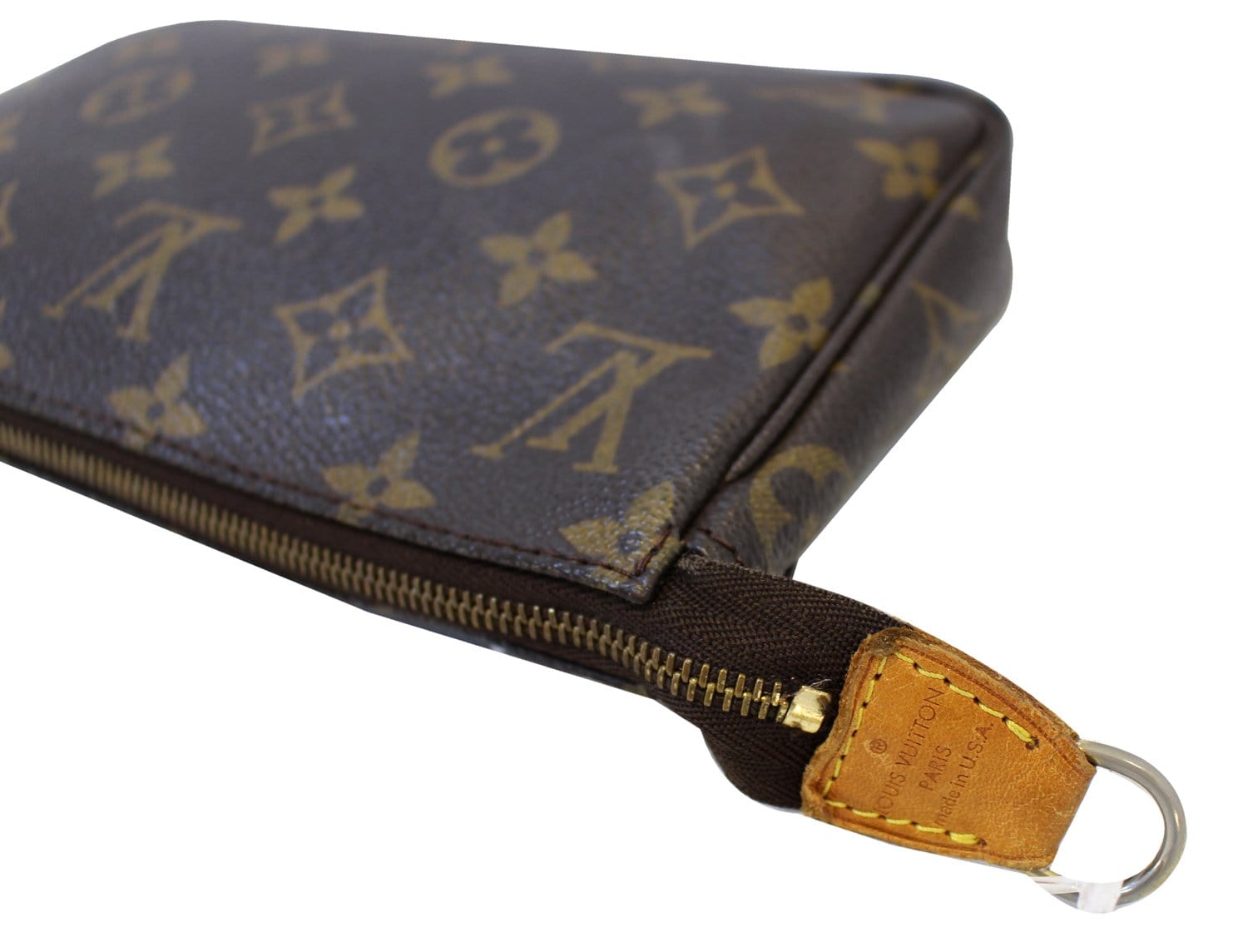 Authentic LOUIS VUITTON Monogram Pochette Accessoires Long Strap E3320