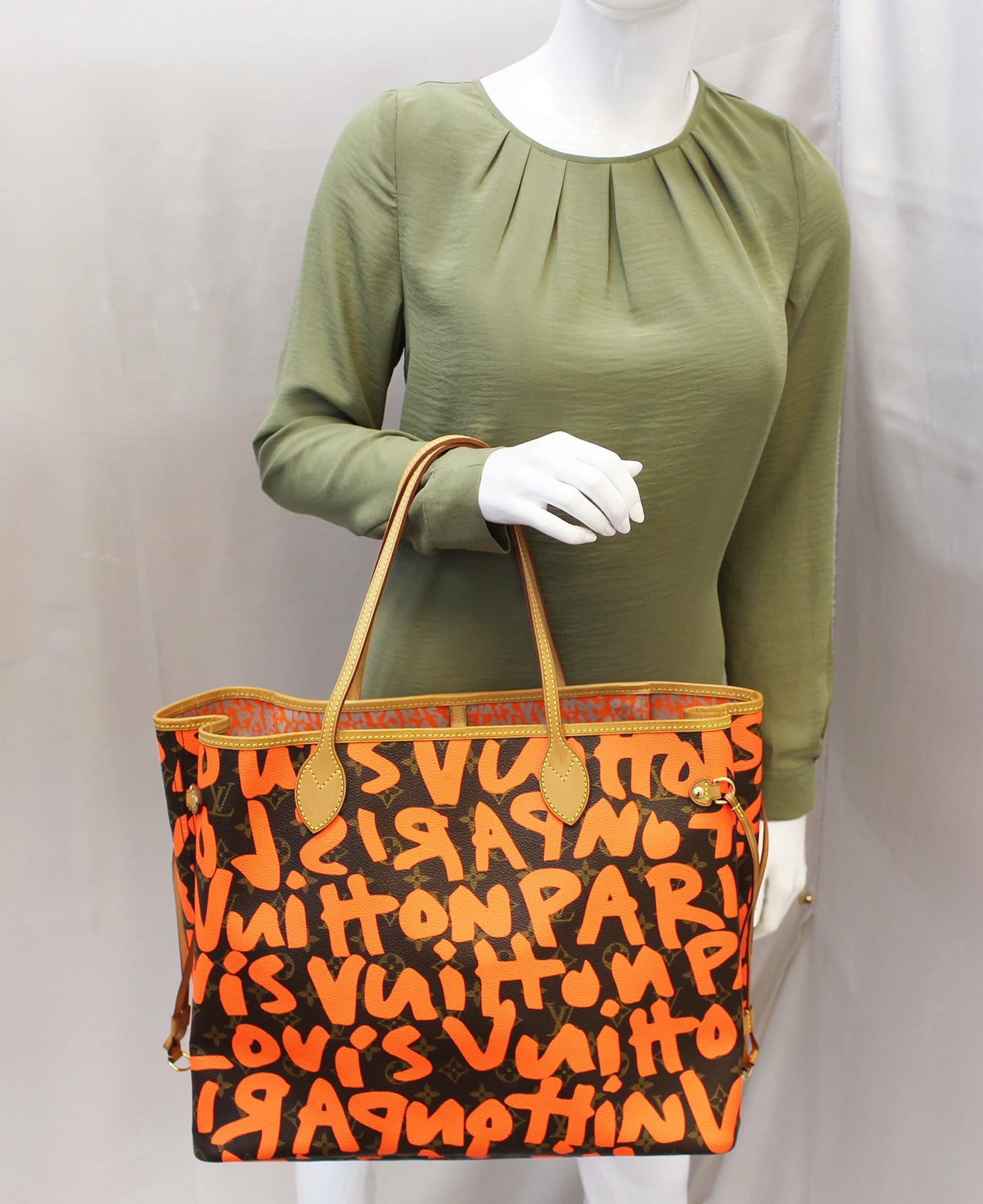 LOUIS VUITTON Limited Edition Orange Stephen Sprouse Graffiti Neverful | Dallas Designer Handbags