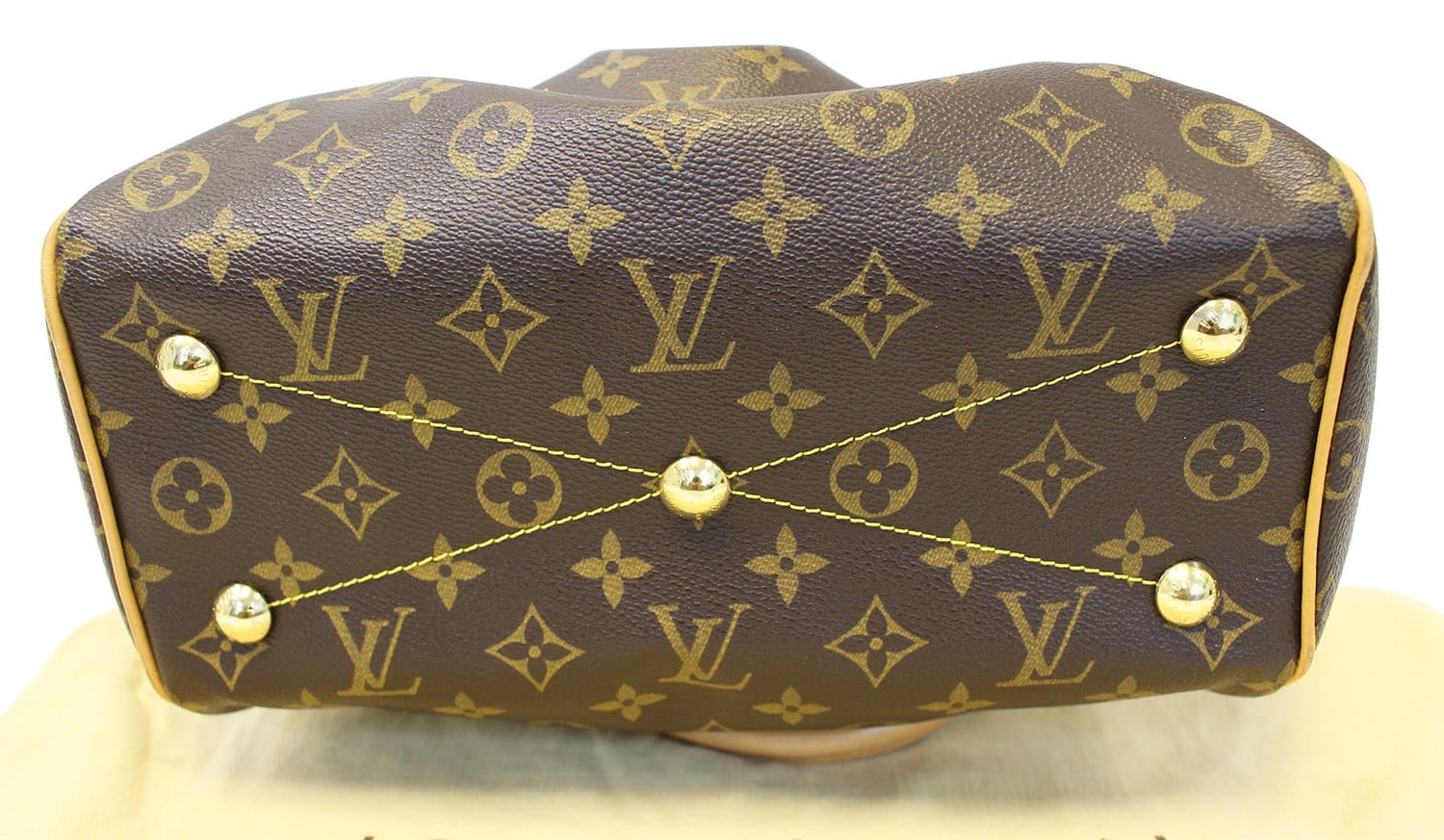 Authentic LOUIS VUITTON Monogram Tivoli PM Shoulder Handbag E3696