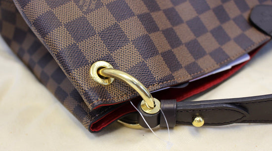 Louis Vuitton Graceful Damier Ebene MM Cerise Lining in Coated