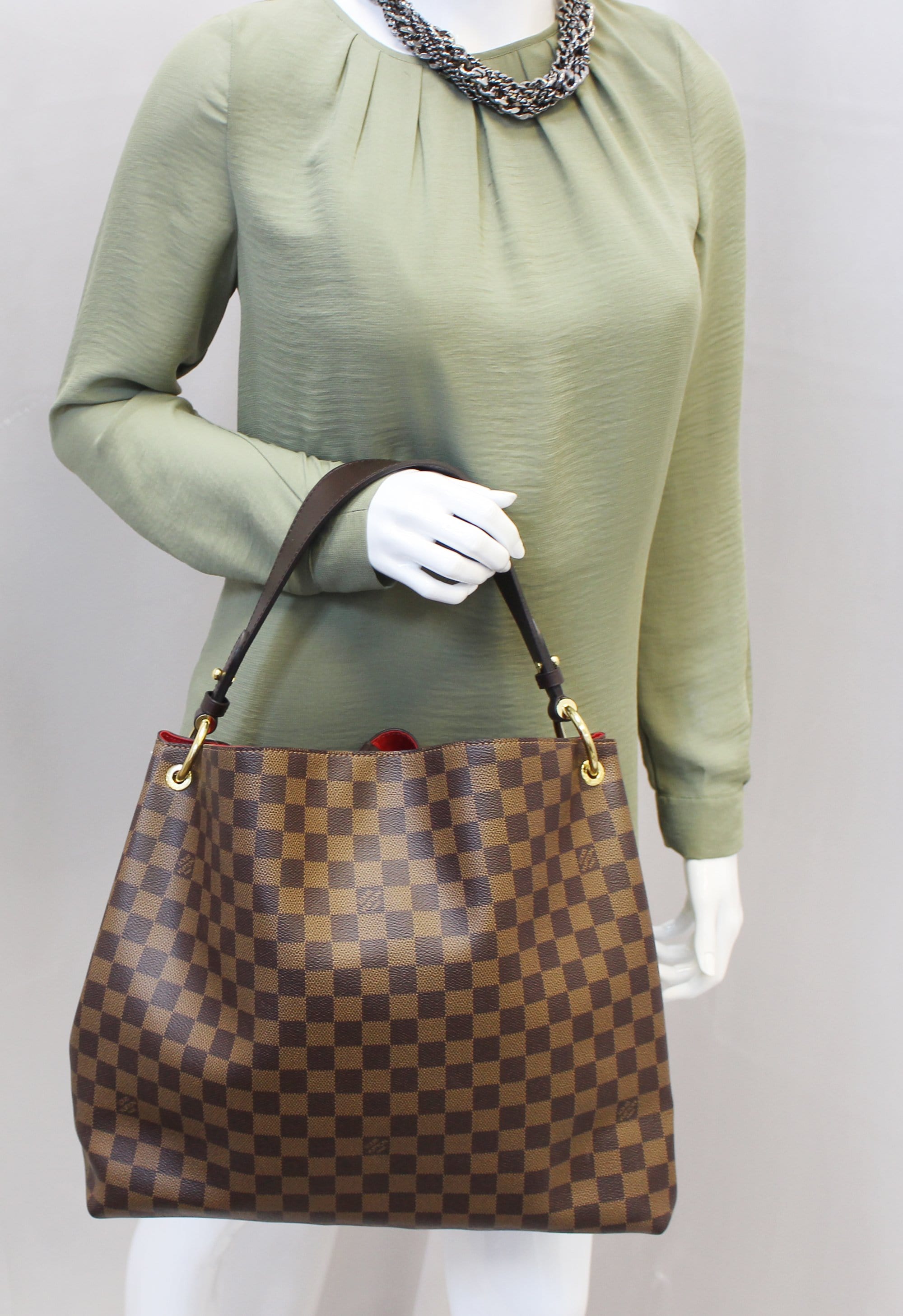 Louis Vuitton Graceful Mm Damier Ebene Shoulder Bag